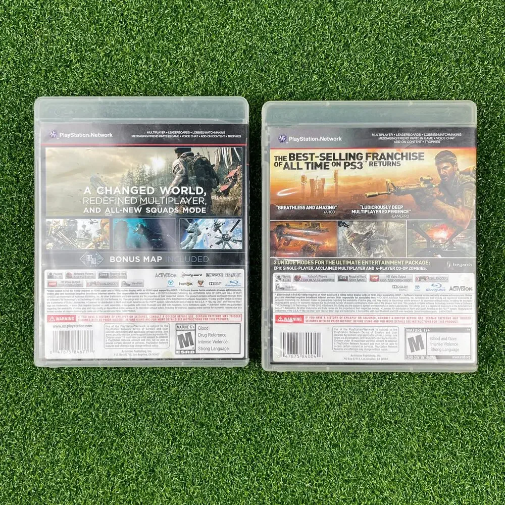 Call of Duty: Ghosts and Call of Duty: Black Ops (Sony PlayStation 3) Game Lot